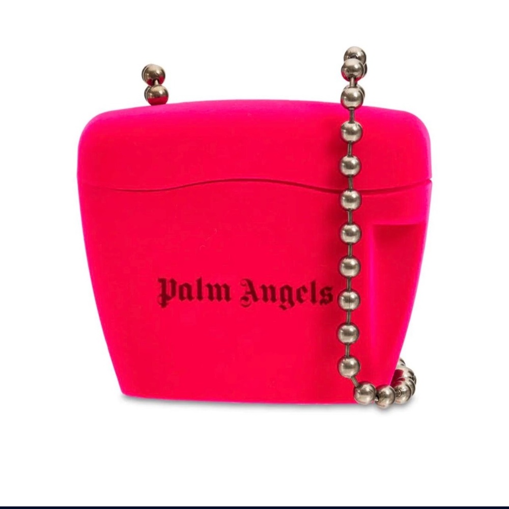 Hot Pink Velvet Palm Angels purse